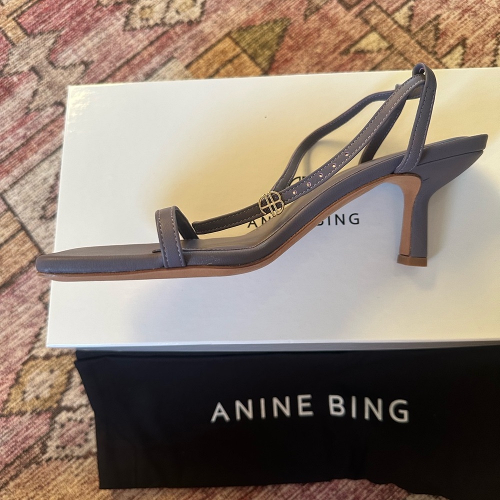 NIB Anine Bing Invisible Sandals in Violet, Size 39 - Picture 2 of 7